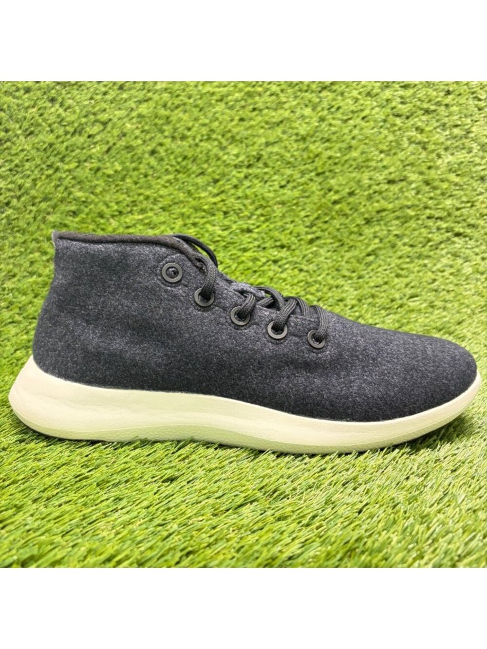 Allbirds Wool Runner Up Mizzles Mens Size 14 Black White Athletic Shoes Sneakers